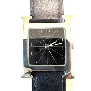 Hermes Heure H Watch Black/Silver